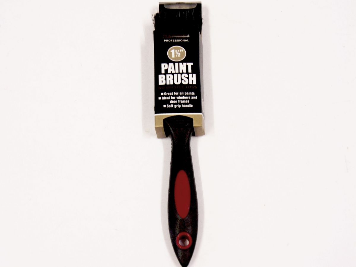 1.5" soft grip handle paint brush*