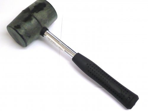 8oz Metal shaft rubber mallet.* 8oz Metal shaft rubber mallet.*
