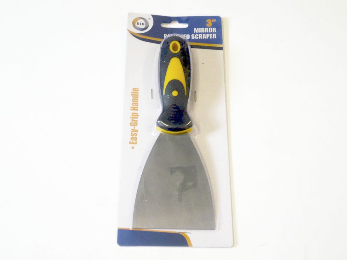 3" grip handle polished scraper*