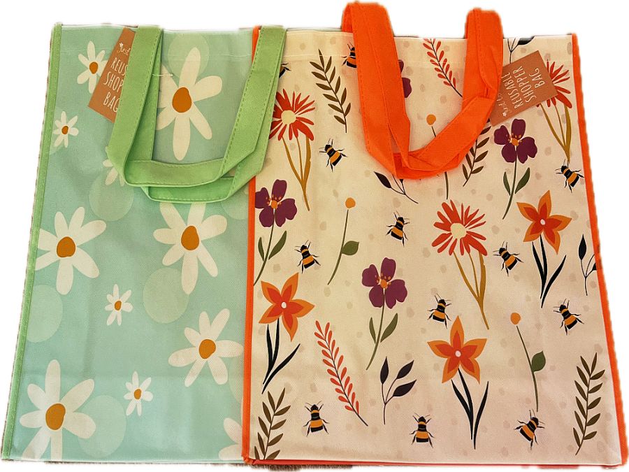 Daisy/bee pp shopping bags - 2asstd*
(40x40x15cm)