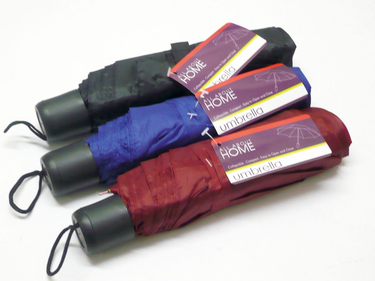 Plain colour umbrella - 3/cols*
(USE TR084)