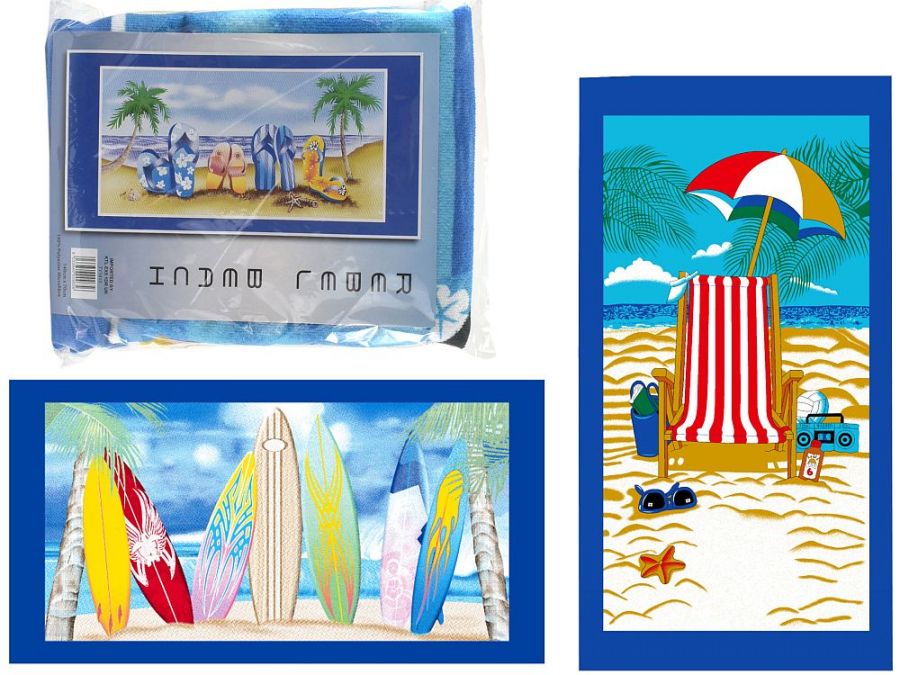 Microfibre beach towel (140x70cm) - 3asstd. TY1413 Microfibre beach towel (140x70cm) - 3asstd. TY1413