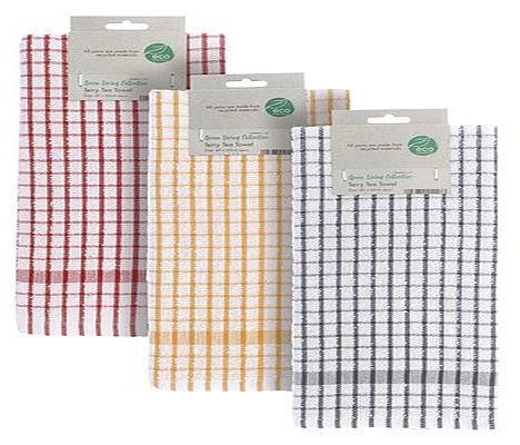 Eco terry tea towel - 3/cols*
(45x65cm)