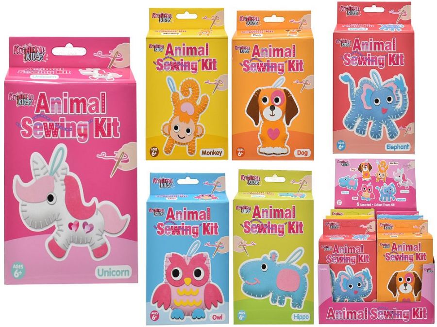 Animal sewing kit - 6asstd*