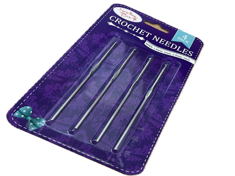 Pack 4, crochet needles*