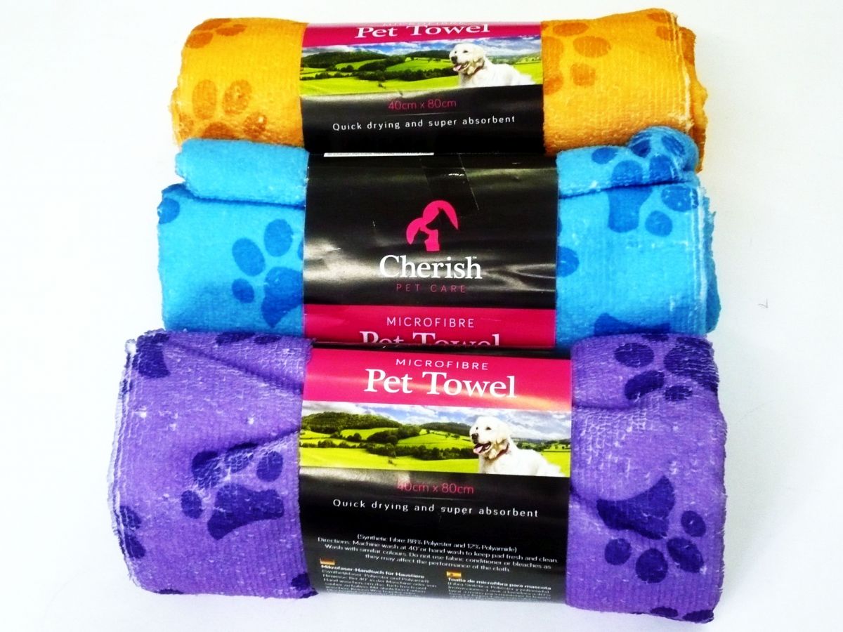 Microfibre pet towel (40x80cm) - 3/cols