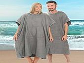 Ezi dry adult BAMBOO fibre poncho/change robe  GREY