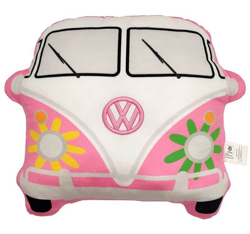 Pink VW Camper Bus shaped cushion.
