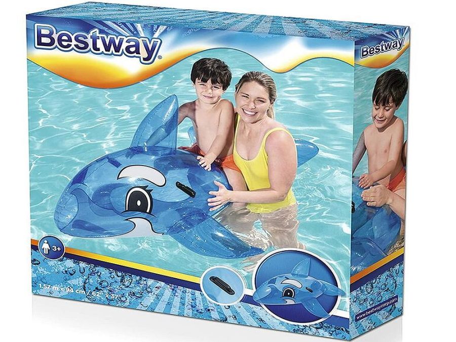 Blue whale ride-on*
(62"x37")
