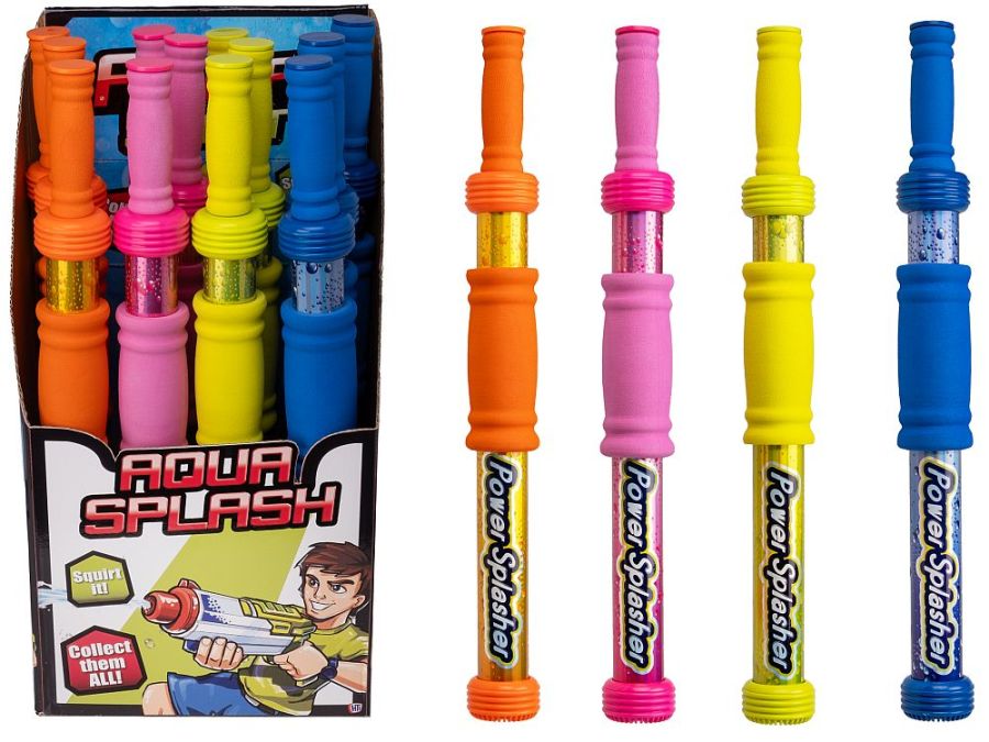 Aqua splash pump water gun L46cm - 4/cols.
(ADD 12 FOR DISPLAY)