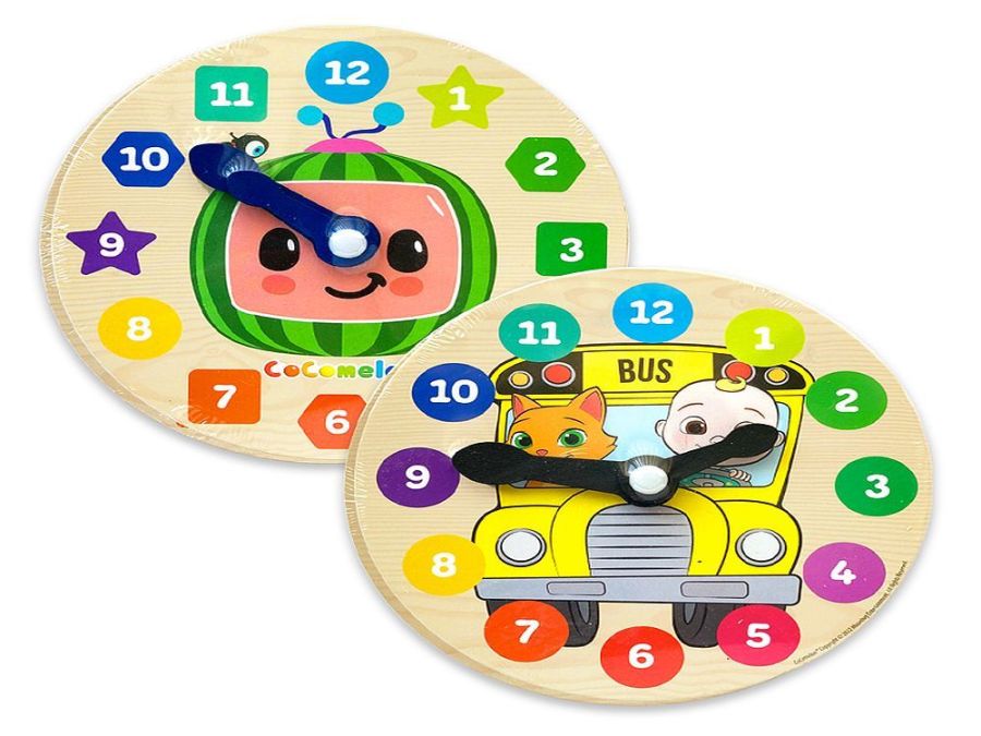 Cocomelon wood clock (dia 14cm)*