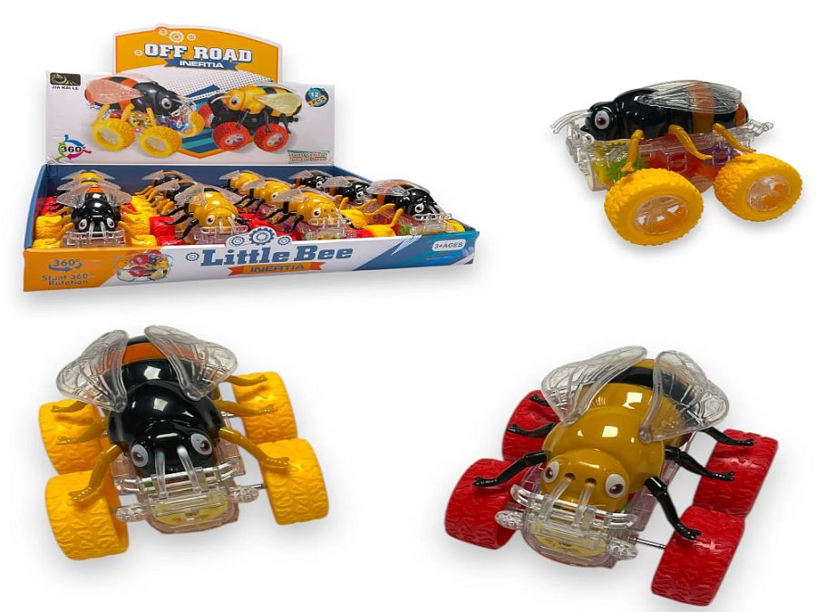 10cm clockwork bee friction car - 2asstd*
(ADD 12 FOR DISPLAY)