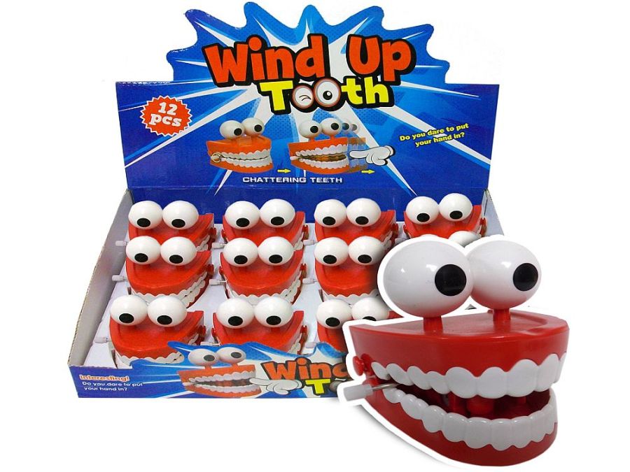 BOX 12, large chattering teeth.