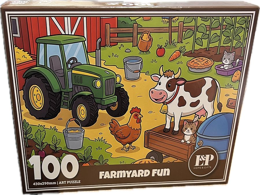 100pc Farmyard Fun jigsaw puzzle* 100pc Farmyard Fun jigsaw puzzle*