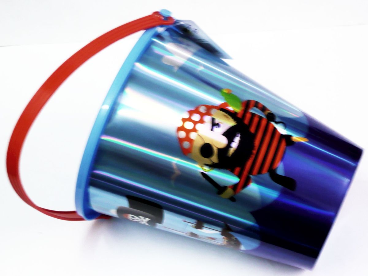 Large Pirate laser bucket H23cm.
