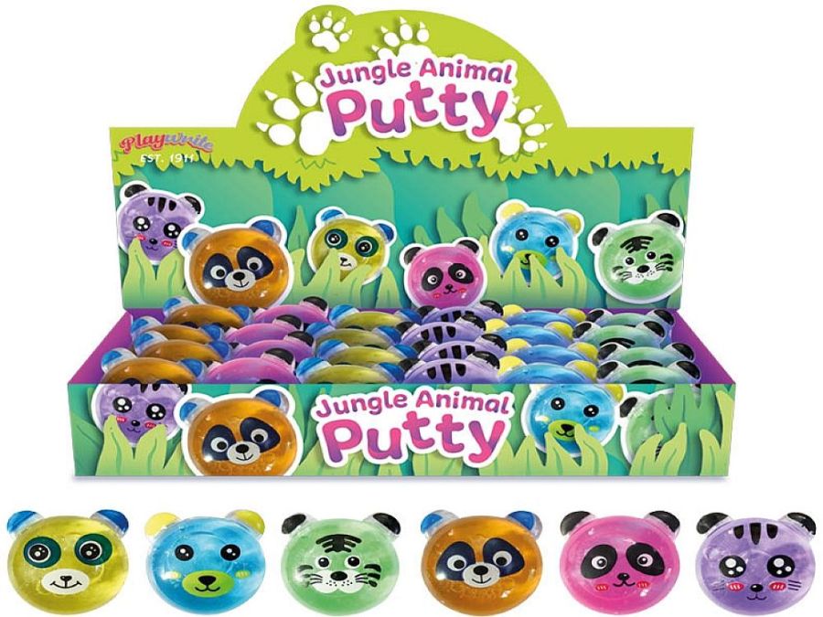 Box 24, animal face putty - 6asstd*