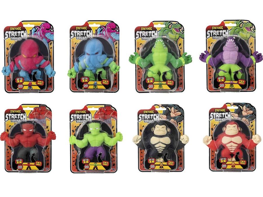 Stretch squad monster figure - 8asstd.