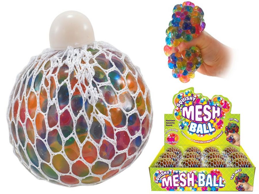 BOX 12, coloured squishy mesh ball.