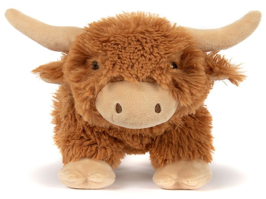 Plush highland cow (made from recycled plastic bottles)