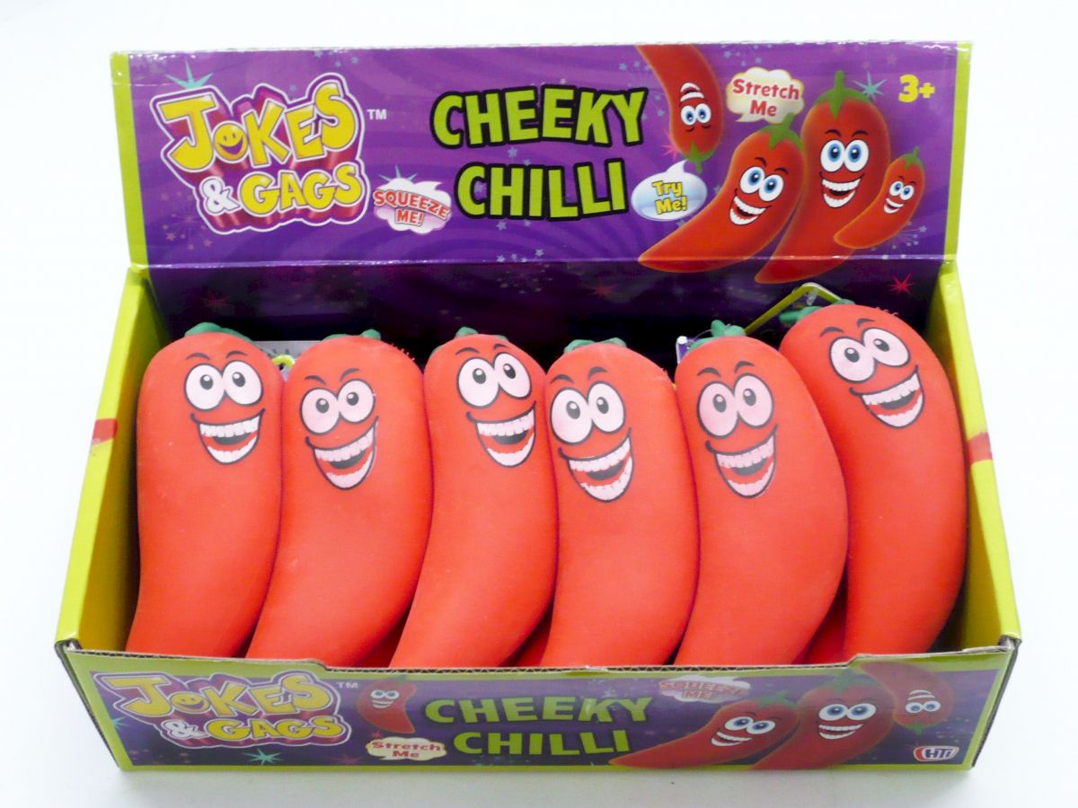 Squeeze & stretch cheeky chilli* (ADD 12 FOR DISPLAY)