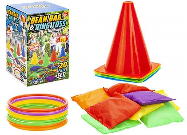 20pc bean bag and ring toss set*
