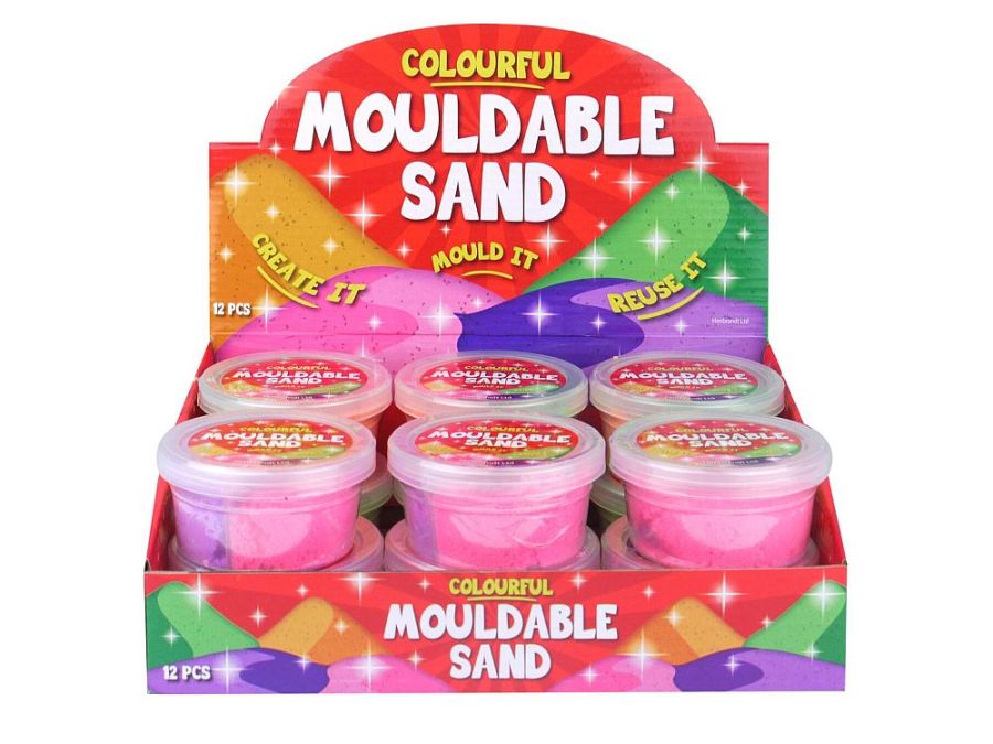 Box 12, colourful mouldable sand (60g)*
