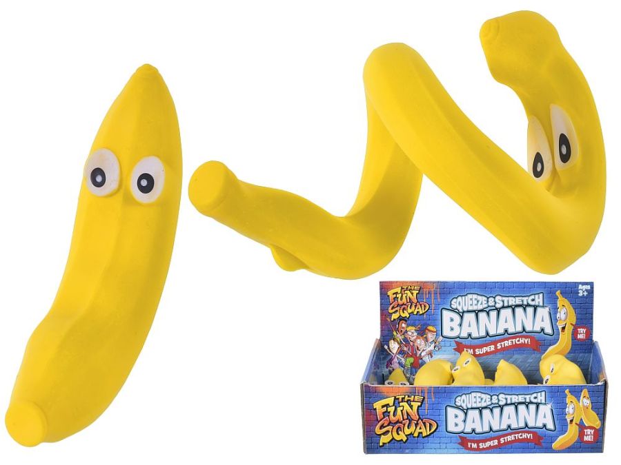 Squeeze & stretch banana*
(ADD 12 FOR DISPLAY)