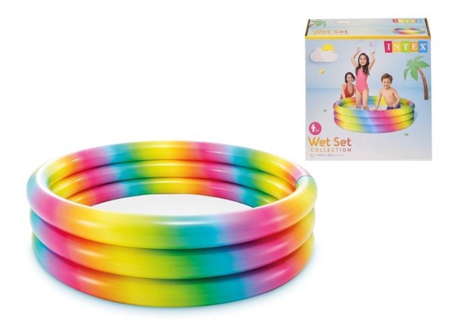Rainbow 3-ring paddling pool*
(58"x13")