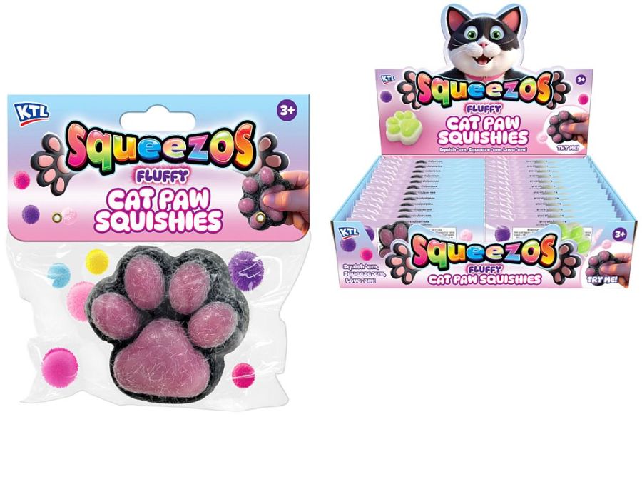 Cat paw squishies - 6asstd.
(ADD 12 FOR DISPLAY BOX)