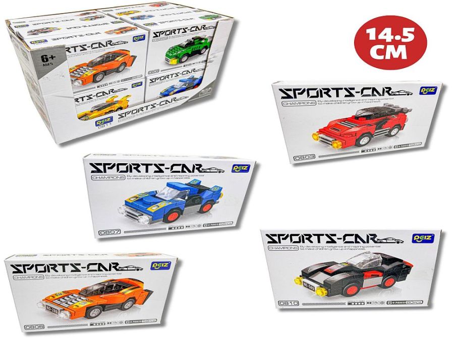 14.5cm sports car building blocks - 4asstd*
(ADD 16 FOR DISPLAY) 14.5cm sports car building blocks - 4asstd*
(ADD 16 FOR DISPLAY)