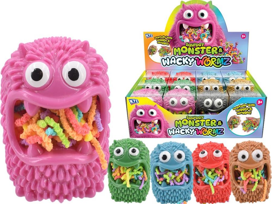 Squidgy monster with wacky worms - 6/cols.
(ADD 12 FOR DISPLAY)