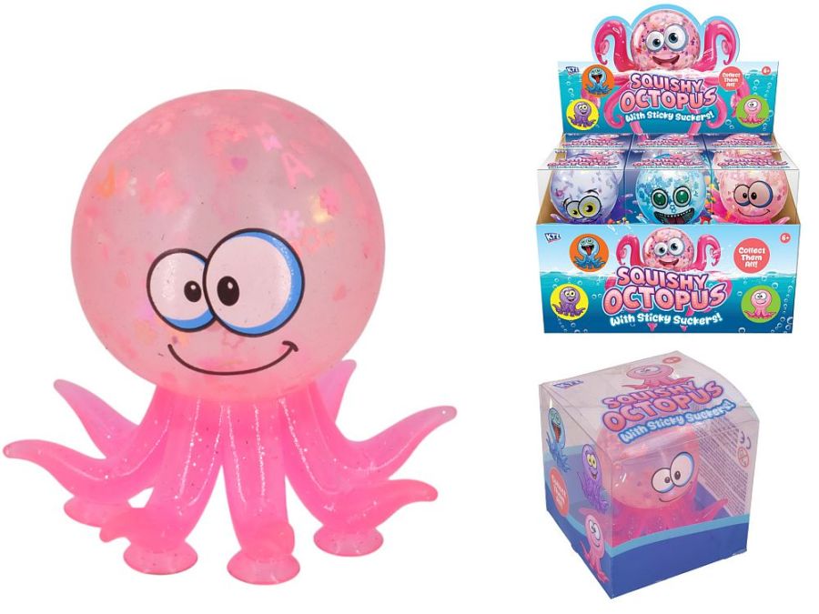 Squishy octopus with suckers - 3/cols,
(ADD 12 FOR DISPLAY) Squishy octopus with suckers - 3/cols,
(ADD 12 FOR DISPLAY)