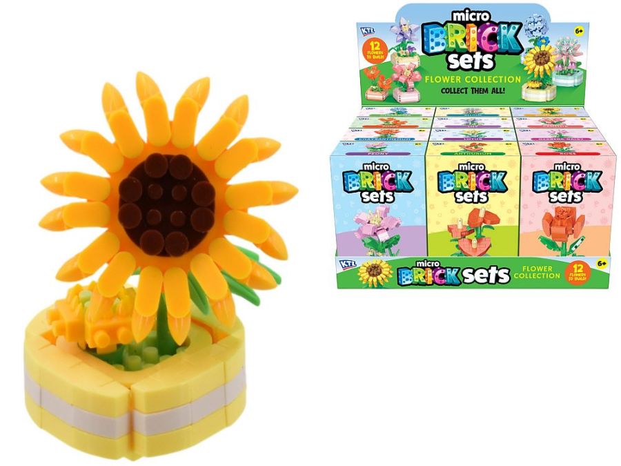 Flower micro brick set - 12 asstd.
(ADD 12 FOR DISPLAY)