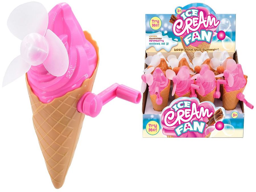 Wind-up ice cream fan 3/cols
(ADD 12pcs for display)