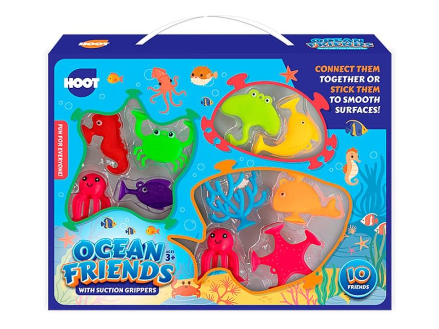 Ocean friends 10x suction sea characters.