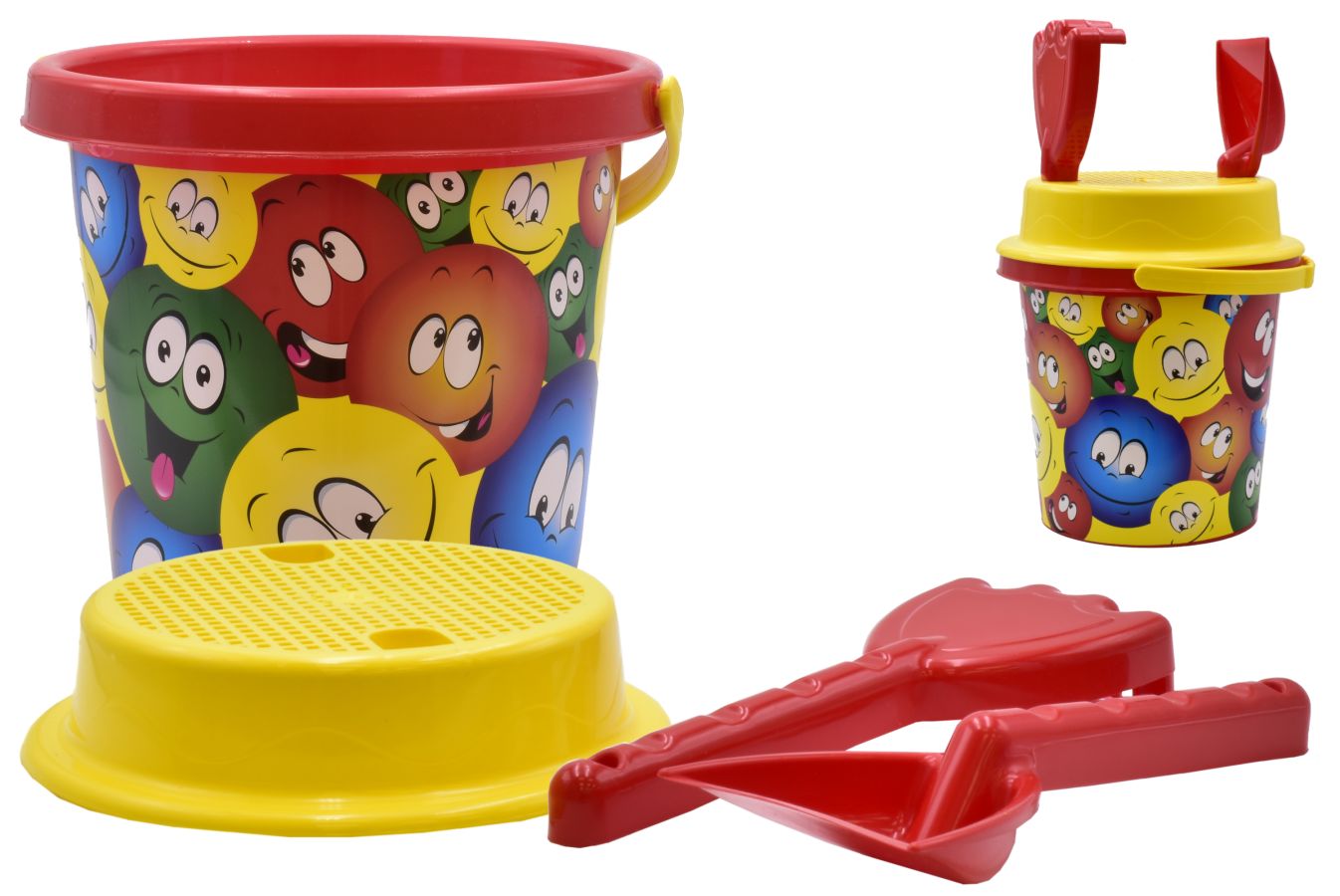 Medium 4pc Faces beach bucket set*
