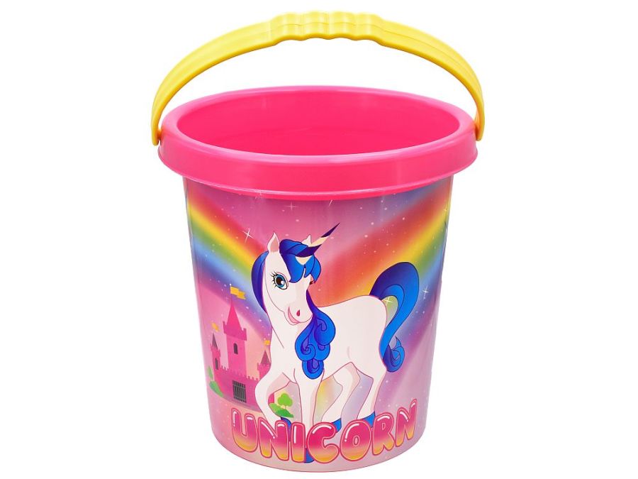 Medium unicorn printed bucket dia 17cm.