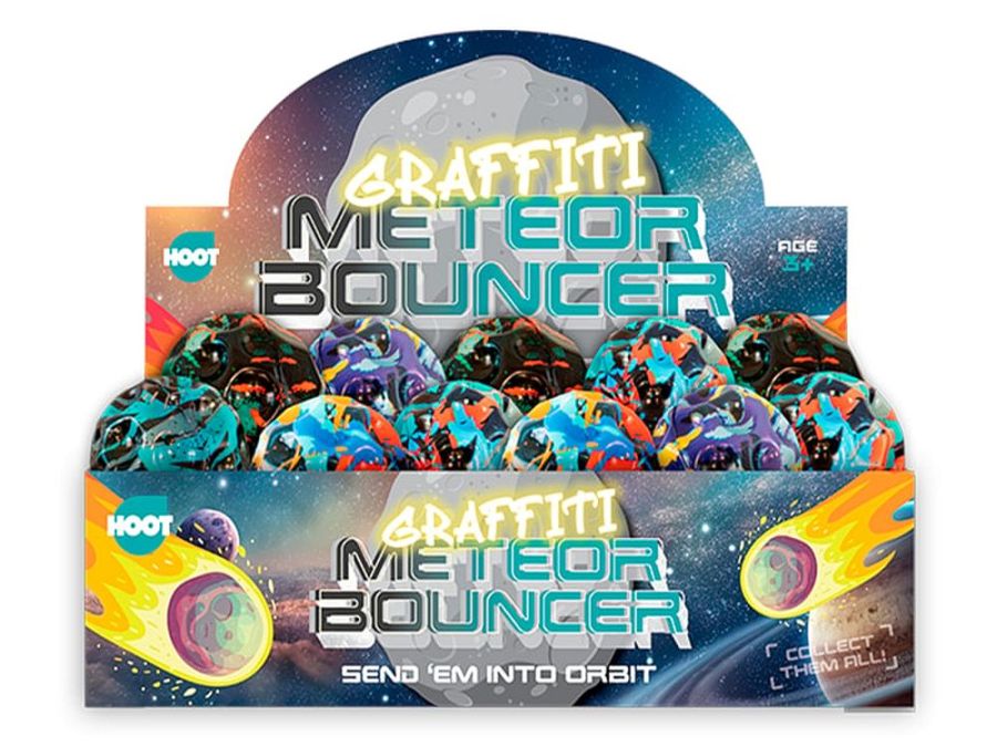 Box 12, graffiti meteor bouncers.