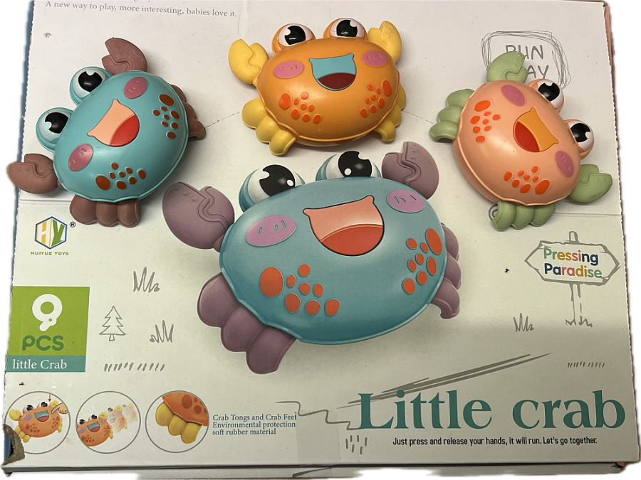 Press and go crab toy - 3/cols*
(ADD 9 FOR DISPLAY) Press and go crab toy - 3/cols*
(ADD 9 FOR DISPLAY)