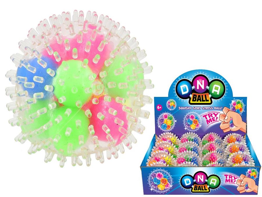 Box 12, squishy 60mm DNA balls.