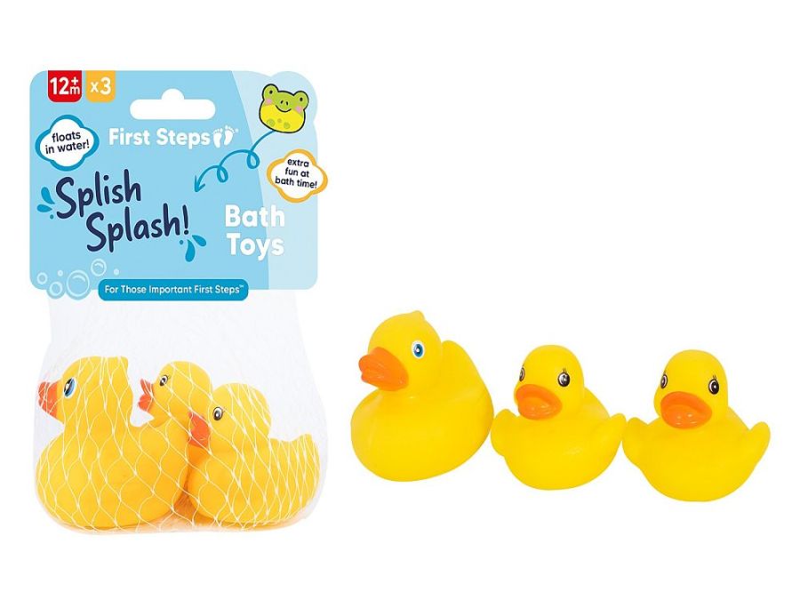 Pack 3, duck bath toys.