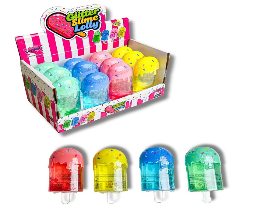 11cm ice lolly slime - 4/cols*
(ADD 12 FOR DISPLAY) 11cm ice lolly slime - 4/cols*
(ADD 12 FOR DISPLAY)