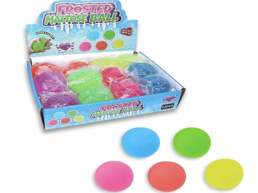 Box 12, 6cm neon frosted maltose ball*