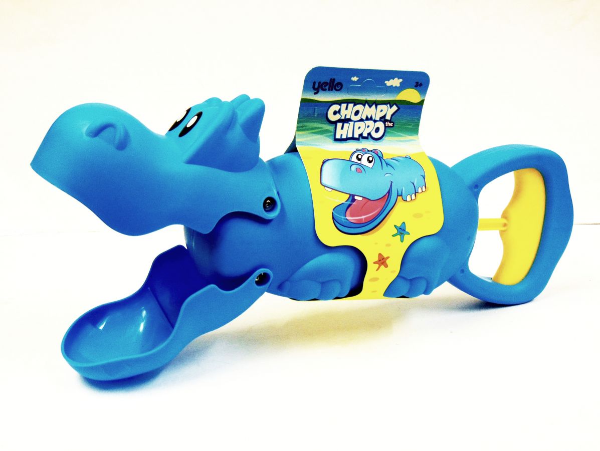 Grabber : Chompy Hippo grab toy L34cm - 2/cols