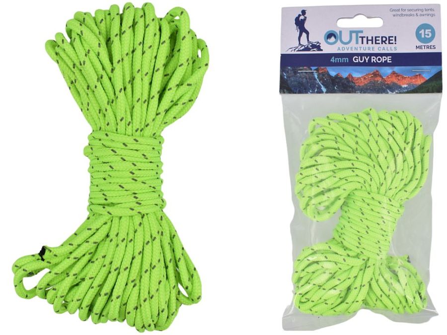 4mm fluorescent guy rope (15m) 4mm fluorescent guy rope (15m)
