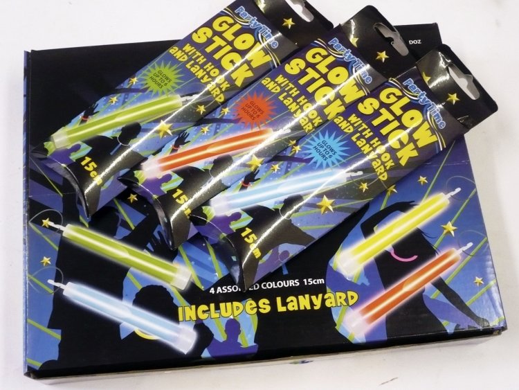 Glow stick with lanyard - 4/cols*
(ADD 12 FOR DISPLAY)