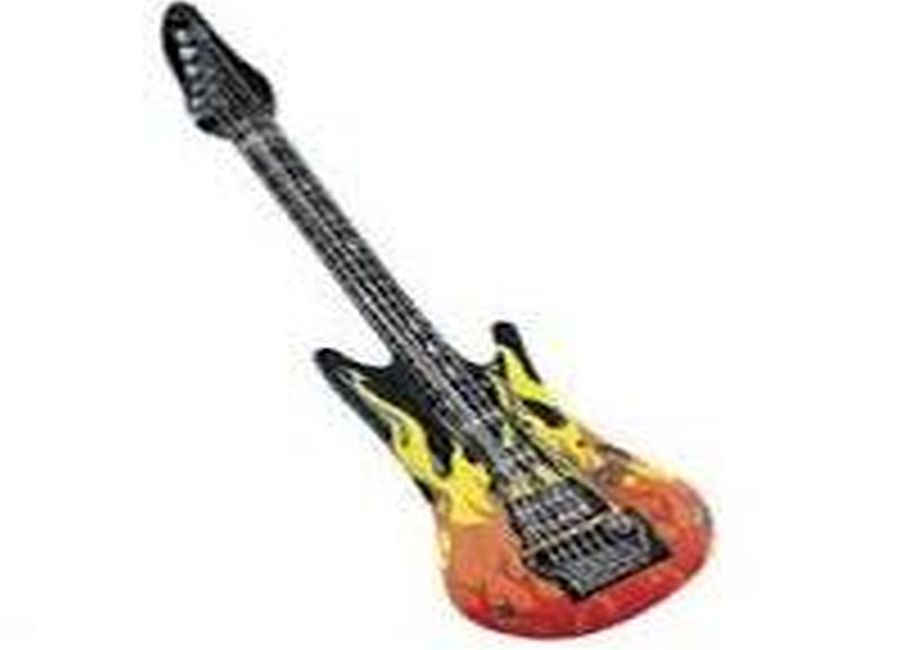 106cm inflatable flame guitar.