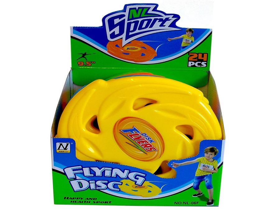 23cm flying disc - 4/cols*
(ADD 24 FOR DISPLAY)