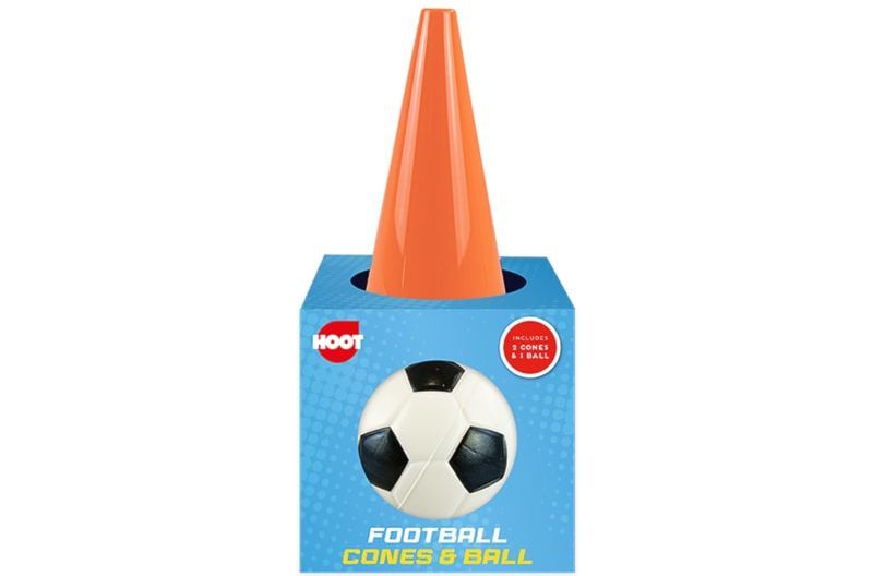 2x football cones and ball* 2x football cones and ball*