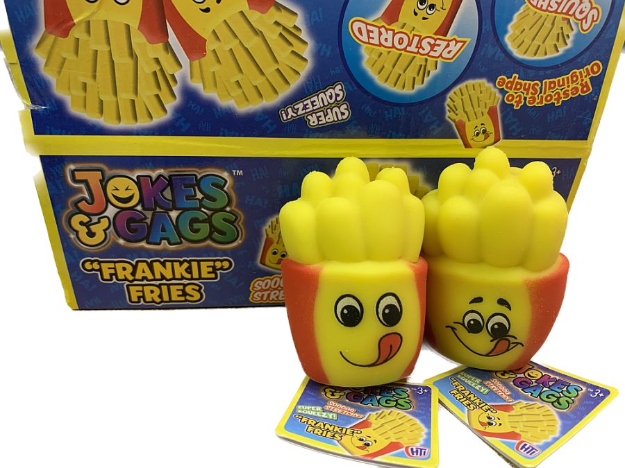 Stretchy Frankie Fries.
(ADD 12 FOR DISPLAY)